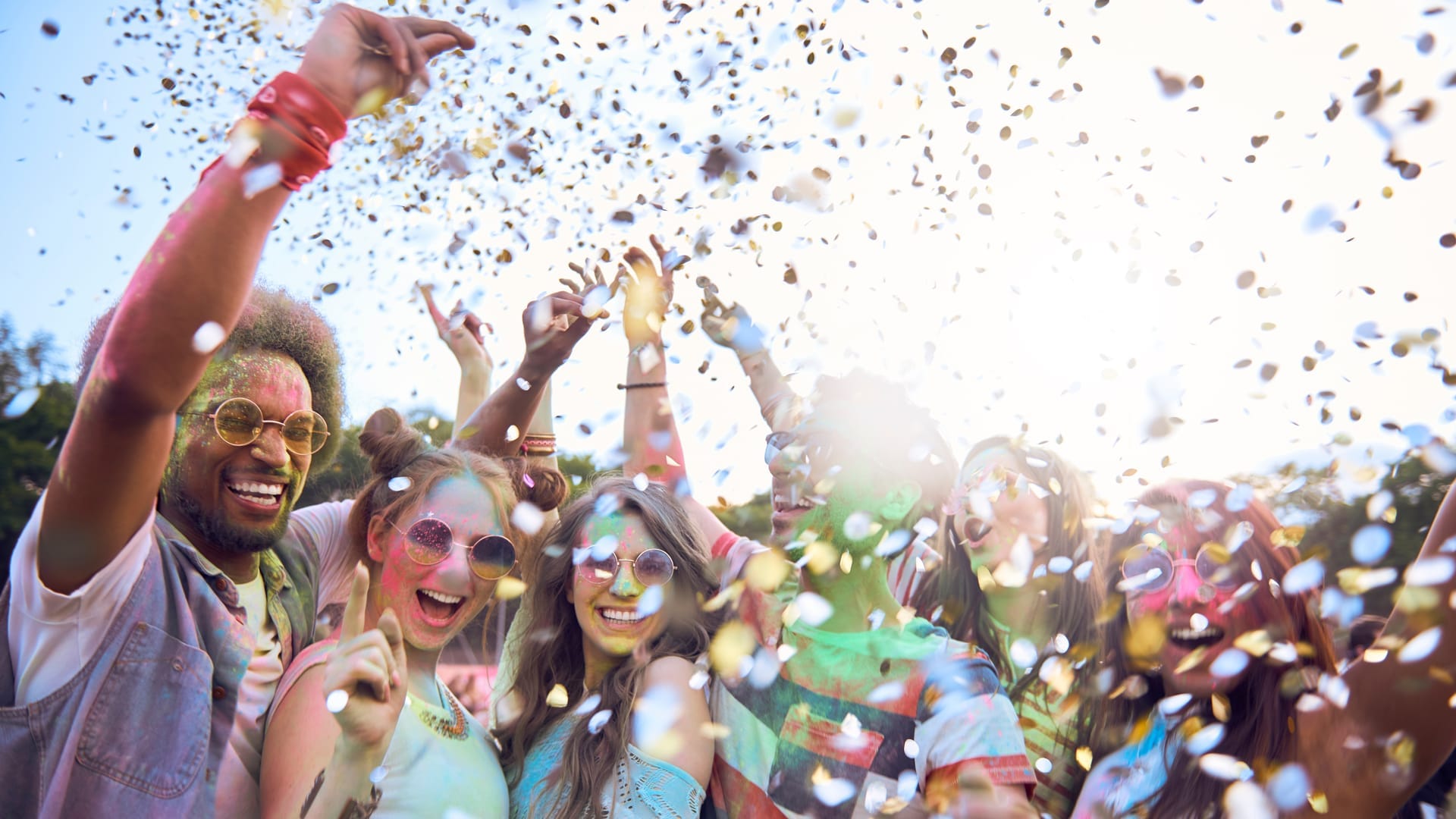 A daytime festival crowd under open sky