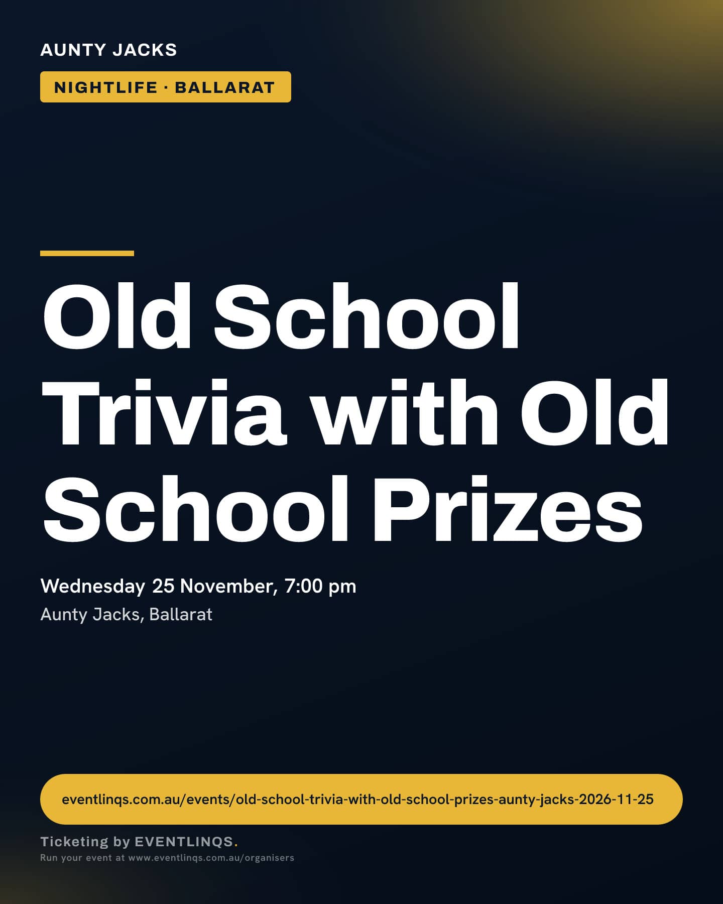 Old School Trivia with Old School Prizes
