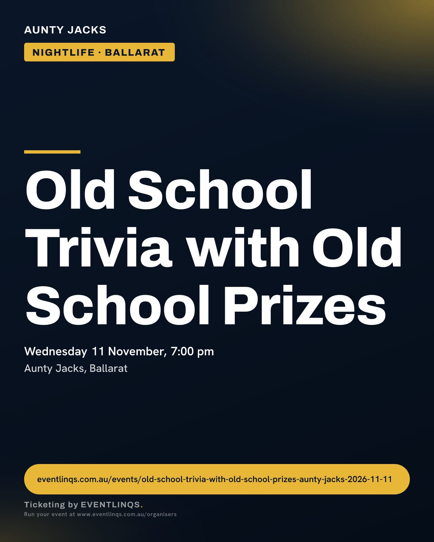 Old School Trivia with Old School Prizes