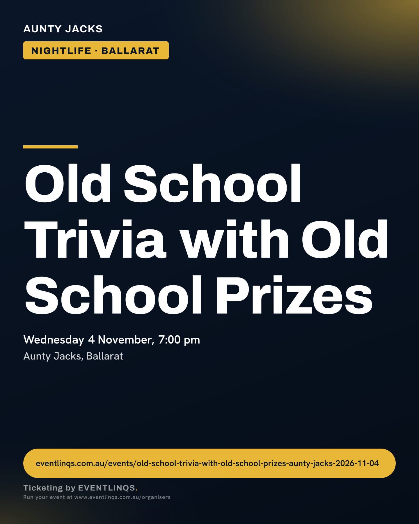 Old School Trivia with Old School Prizes