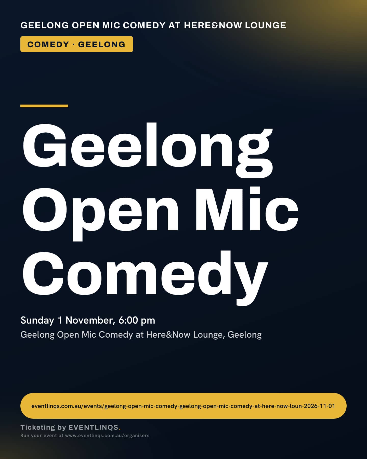 Geelong Open Mic Comedy