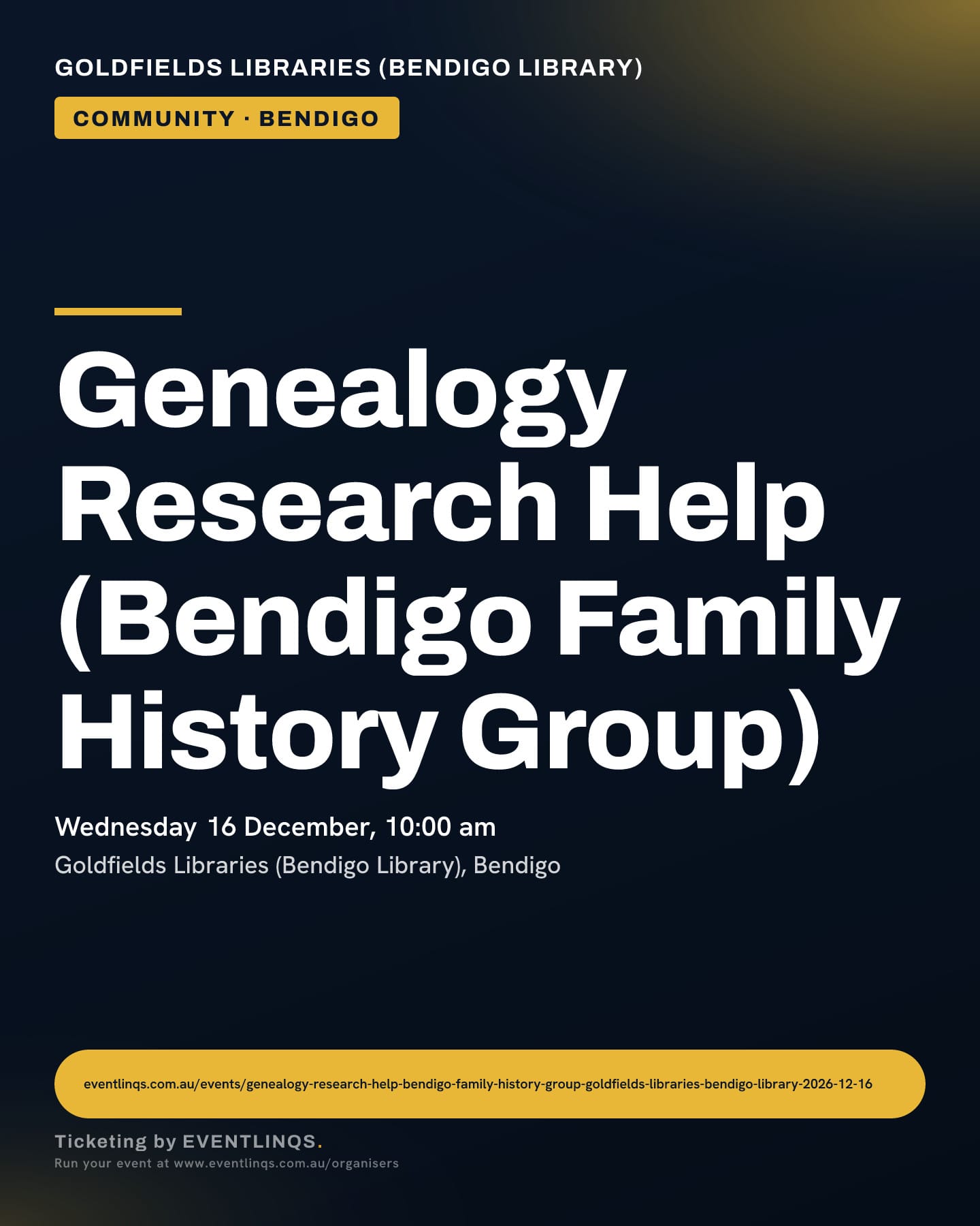 Genealogy Research Help (Bendigo Family History Group)