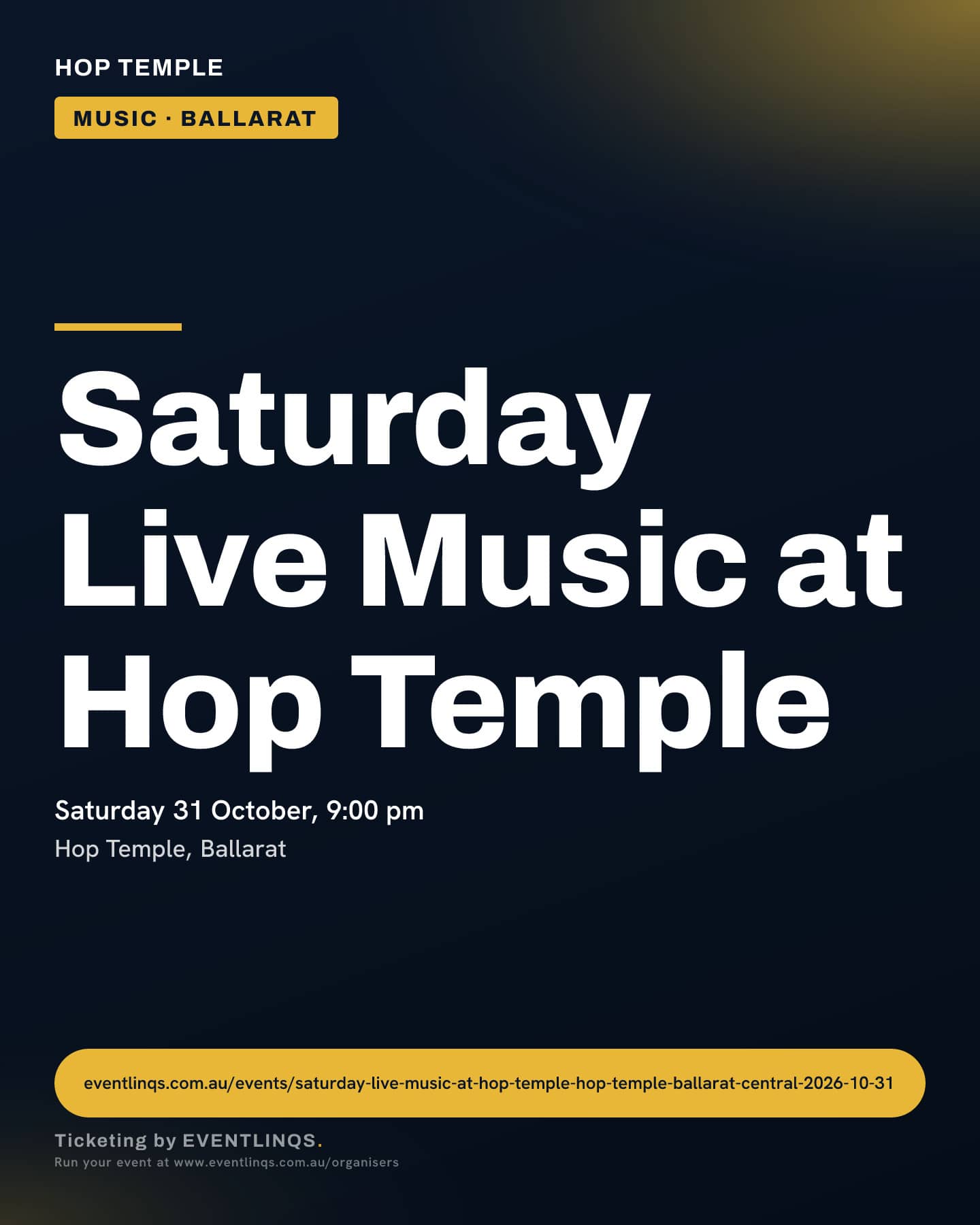 Saturday Live Music at Hop Temple