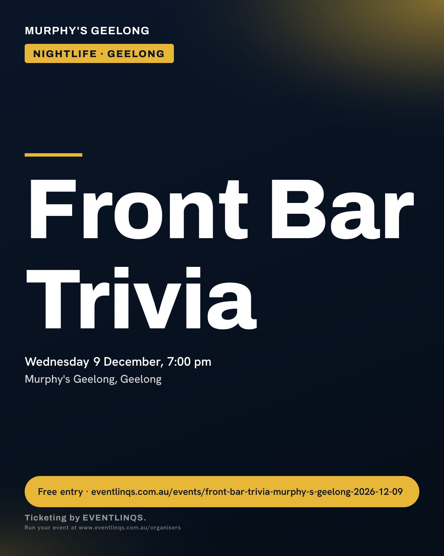 Front Bar Trivia