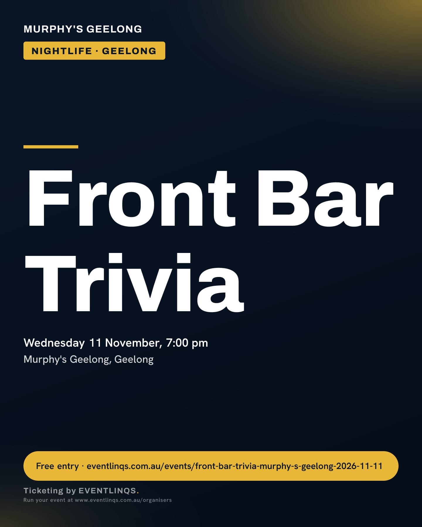 Front Bar Trivia