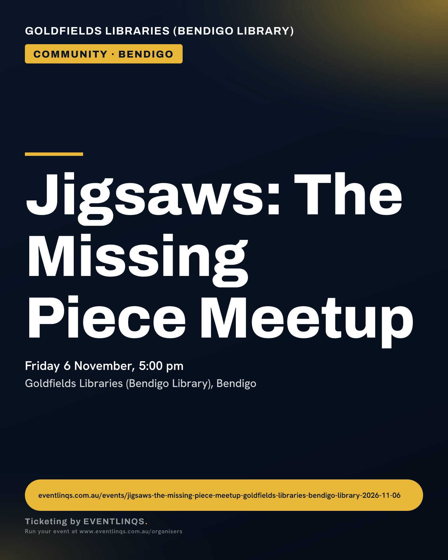 Jigsaws: The Missing Piece Meetup